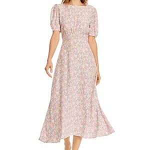 FAITHFULL THE BRAND Beline floral-print crepe midi dress